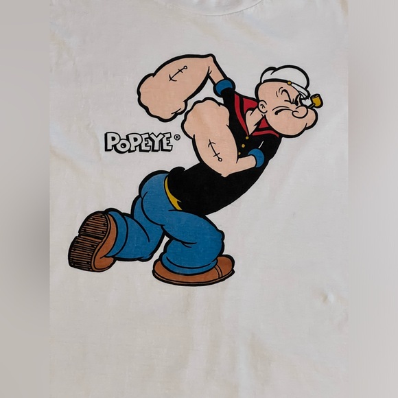 Popeye T-shirt | Tee Shirt | White | Large - Picture 6 of 13